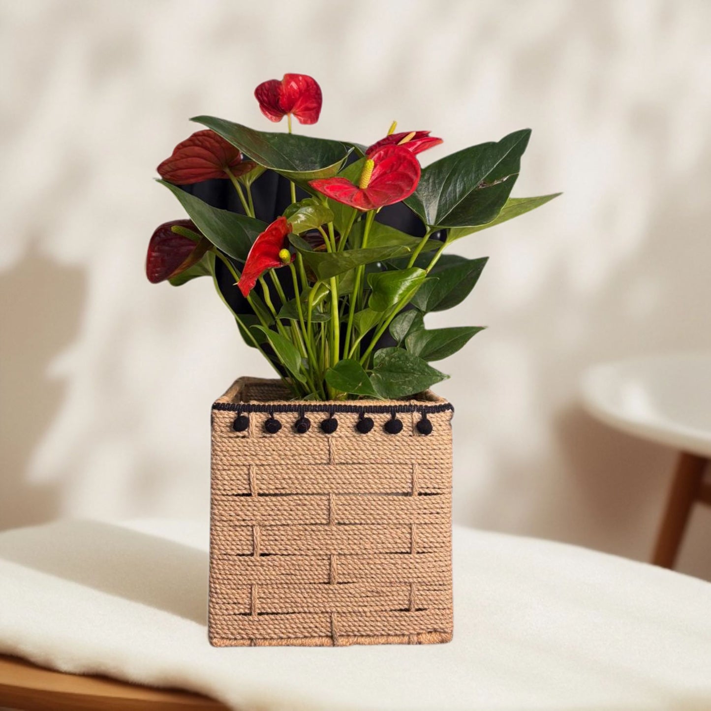 Brickweave Jute Planter